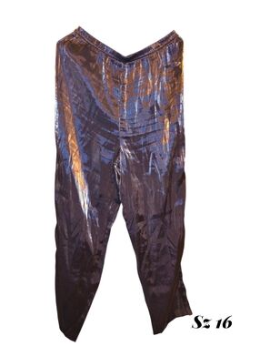 Men's Shimmery Purple Dress Pants - Size 16
